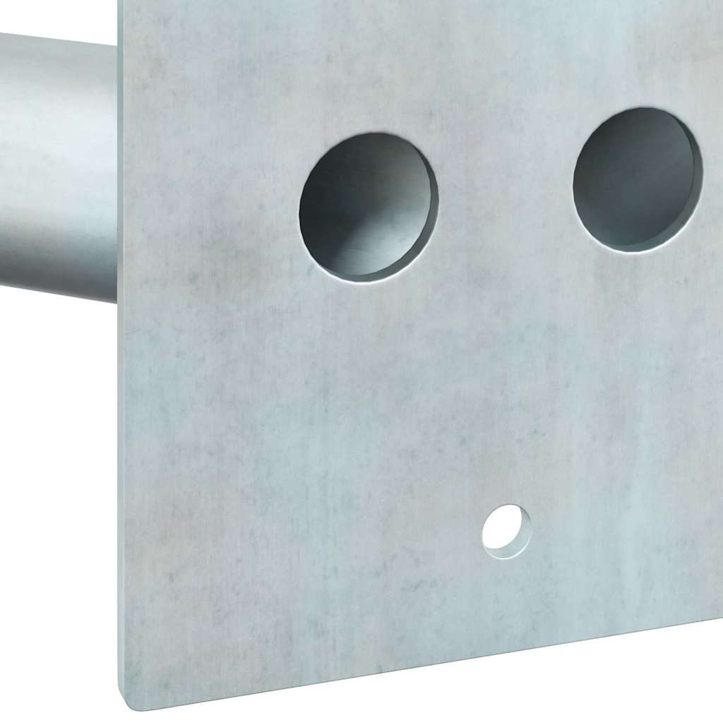 Fahnen Pole Holde Silber 11,5 x 7,5 x 0,2 cm Stahl