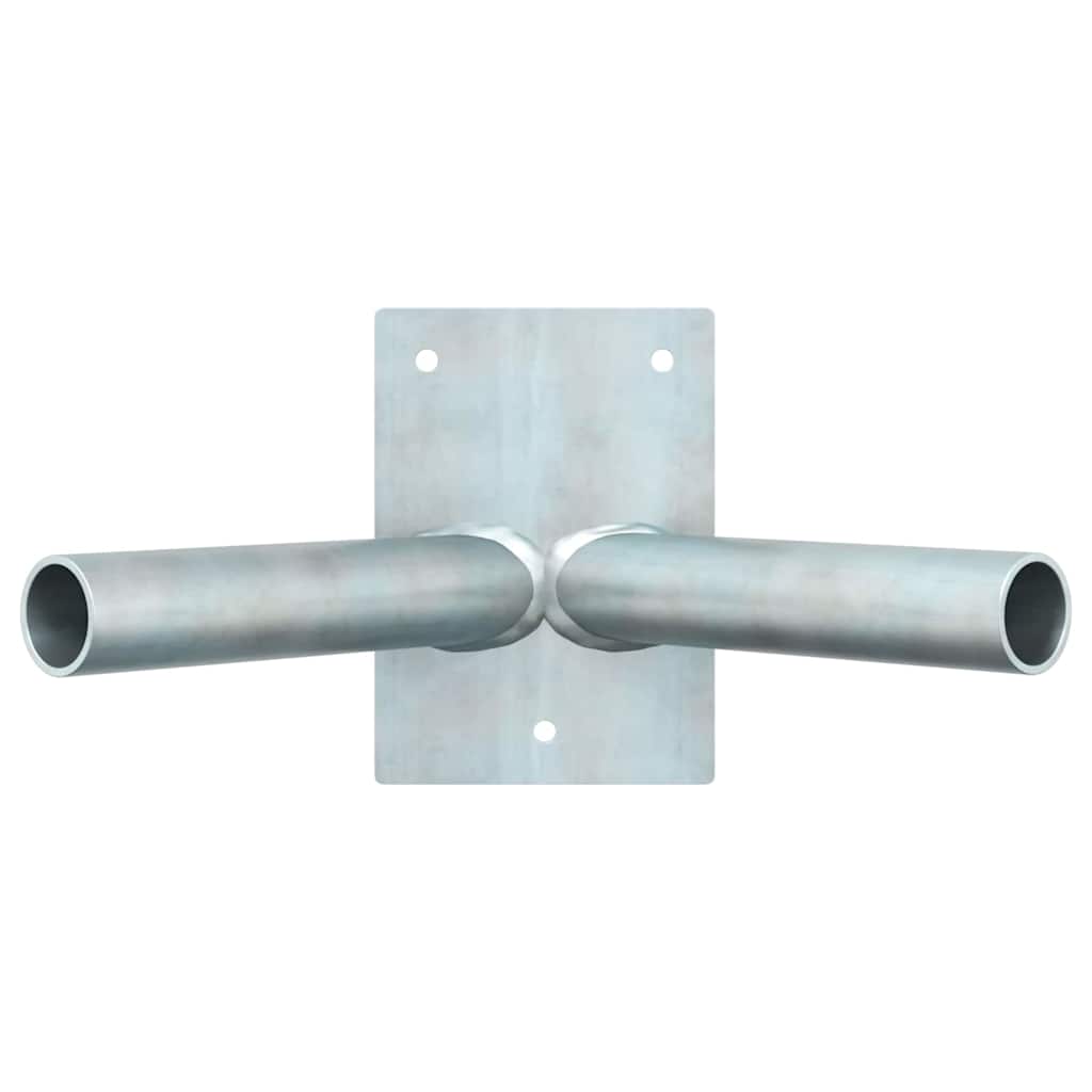 Fahnen Pole Holde Silber 11,5 x 7,5 x 0,2 cm Stahl