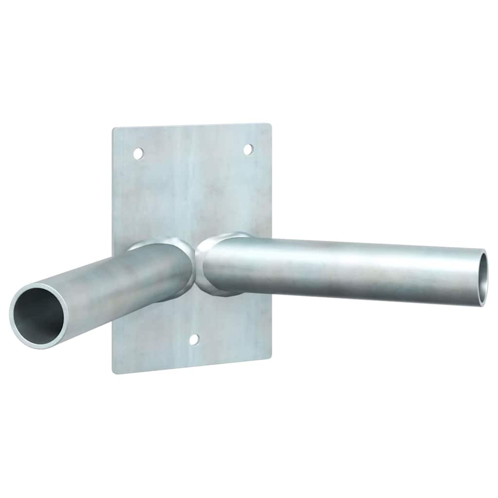 Fahnen Pole Holde Silber 11,5 x 7,5 x 0,2 cm Stahl