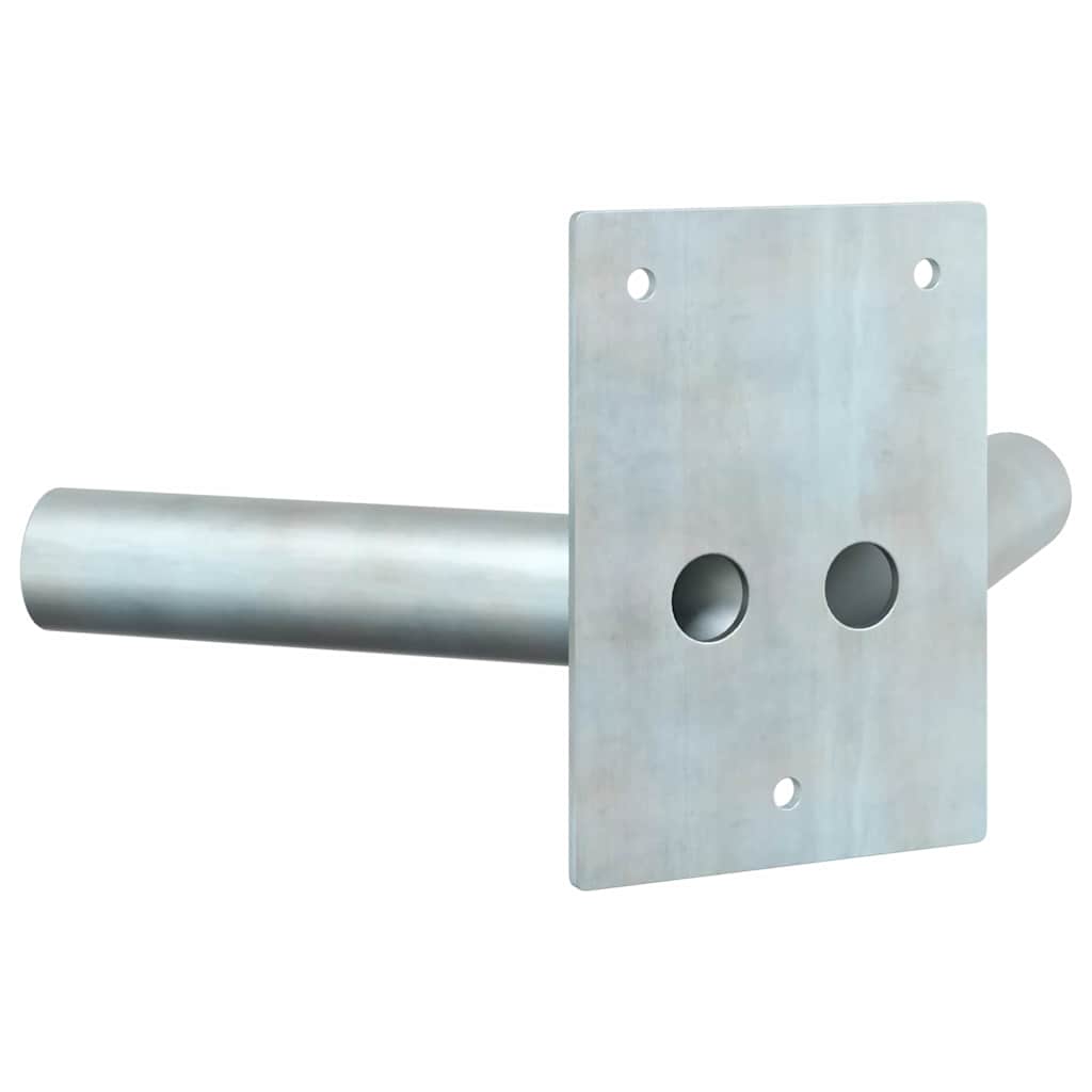 Fahnen Pole Holde Silber 11,5 x 7,5 x 0,2 cm Stahl