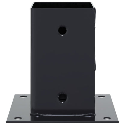 Pfostenträger Quadrat 4 Stk. 91x91 mm Pulverbeschichteter Stahl