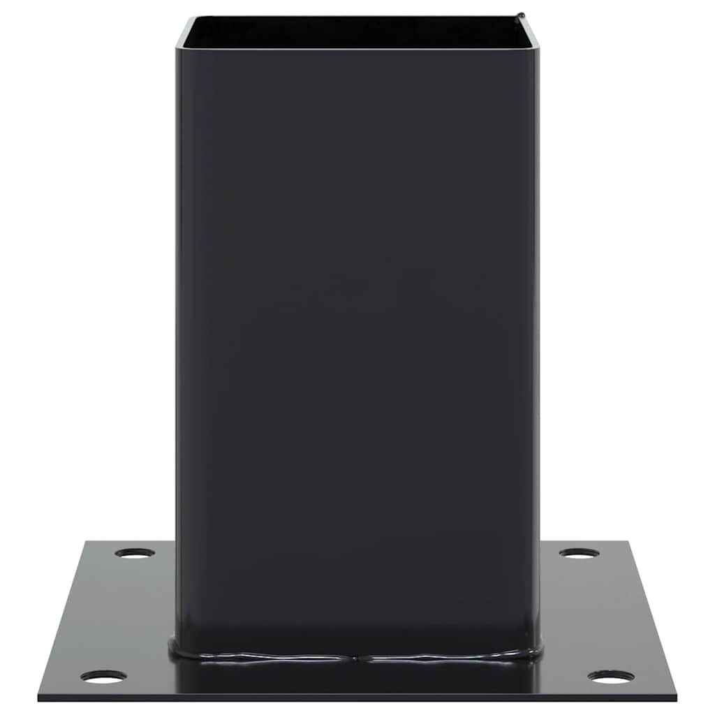 Pfostenträger Quadrat 4 Stk. 91x91 mm Pulverbeschichteter Stahl
