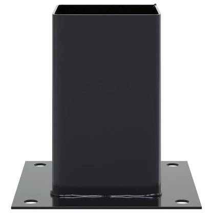 Pfostenträger Quadrat 4 Stk. 91x91 mm Pulverbeschichteter Stahl