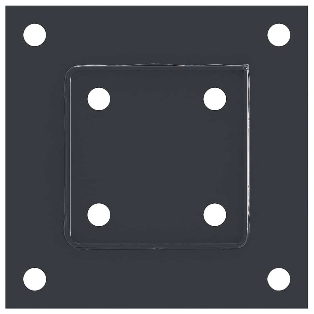 Pfostenträger Quadrat 4 Stk. 91x91 mm Pulverbeschichteter Stahl
