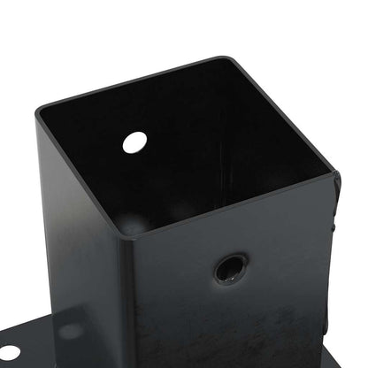 Pfostenträger Quadrat 4 Stk. 91x91 mm Pulverbeschichteter Stahl