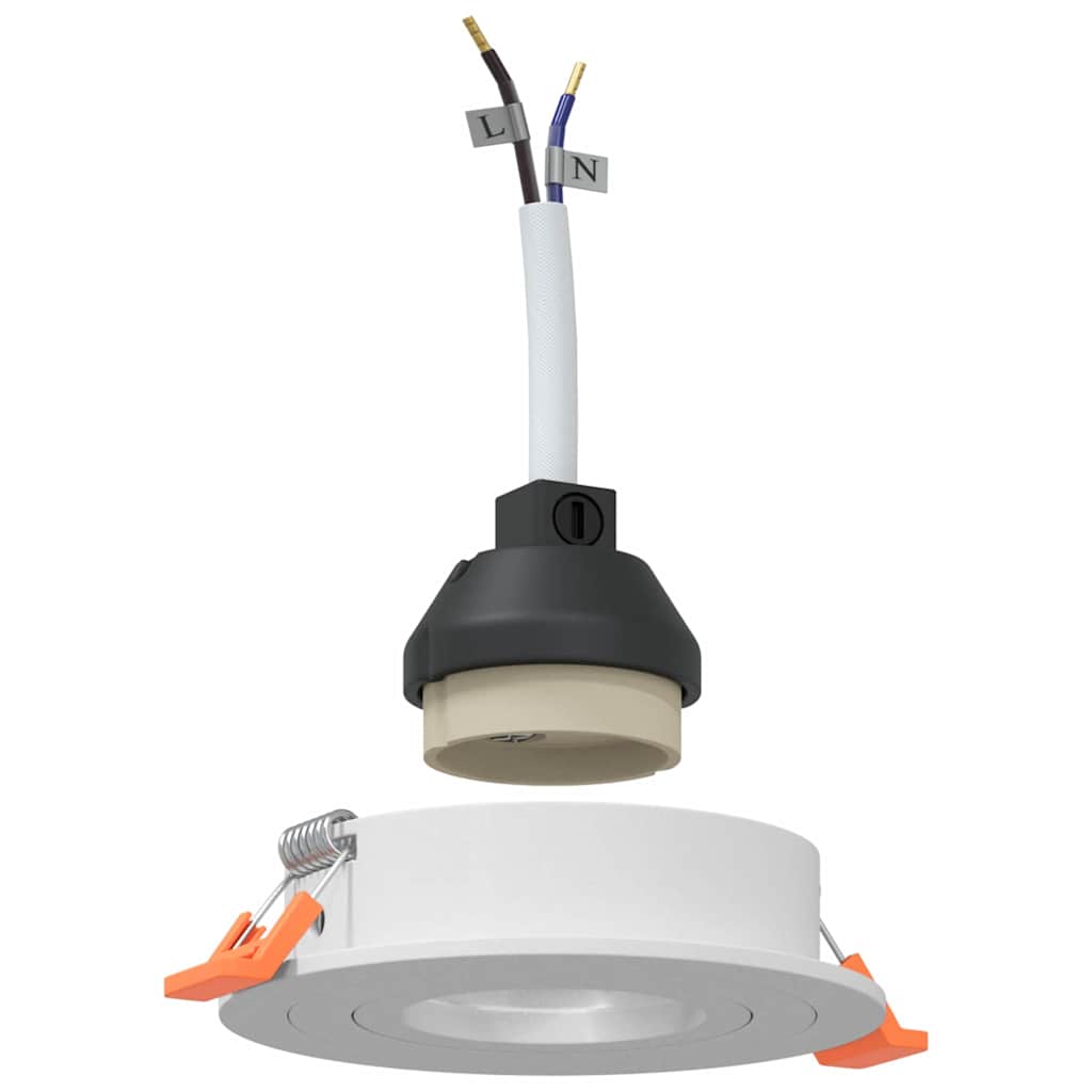 Spotlight 6 pcs Weiß 9 x 9 x 2 cm Aluminium