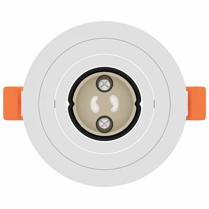 Spotlight 12 pcs Weiß 9 x 9 x 2 cm Aluminium