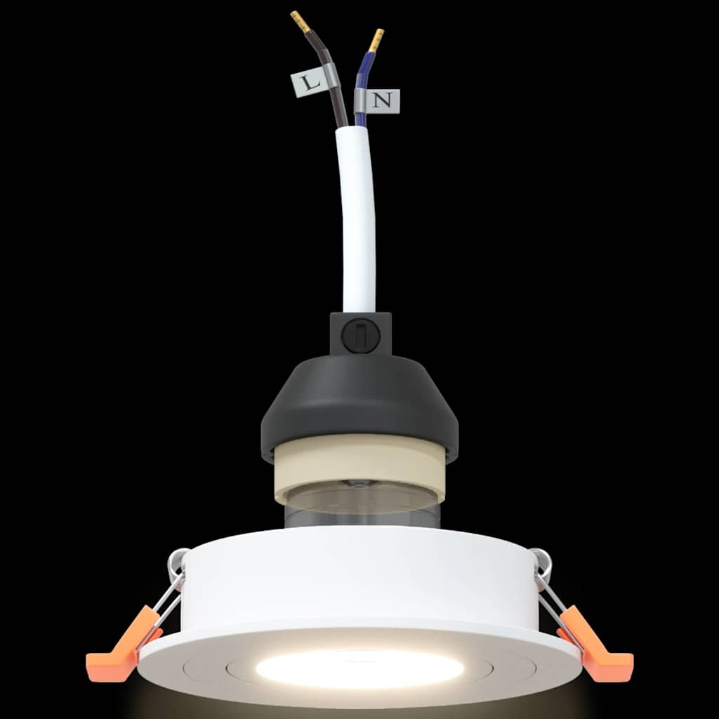 Spotlight 12 pcs Weiß 9 x 9 x 2 cm Aluminium