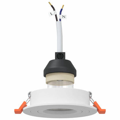 Spotlight 12 pcs Weiß 9 x 9 x 2 cm Aluminium