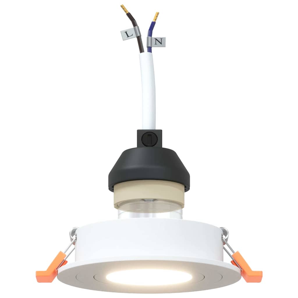 Spotlight 24 pcs Weiß 9 x 9 x 2 cm Aluminium