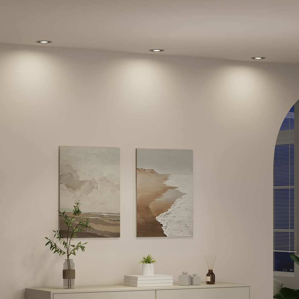 Spotlight Silber 9 x 9 x 2 cm Aluminium