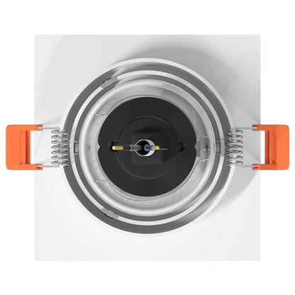 Spotlight 6 pcs Weiß 9 x 9 x 2 cm Aluminium