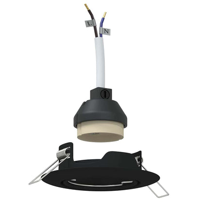 Spotlight 6 pcs Schwarz 9 x 9 x 2,5 cm Metall