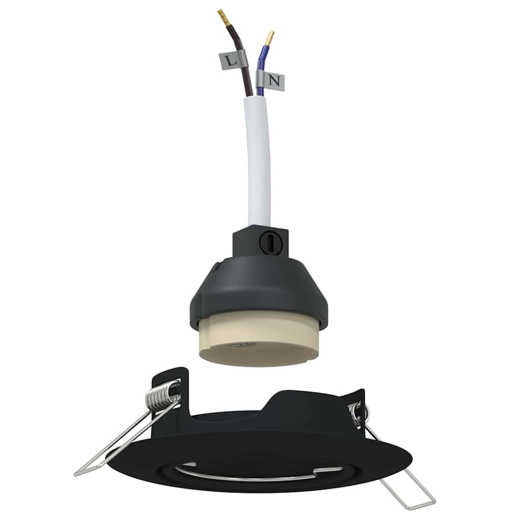 Spotlight 24 pcs Schwarz 9 x 9 x 2,5 cm Metall