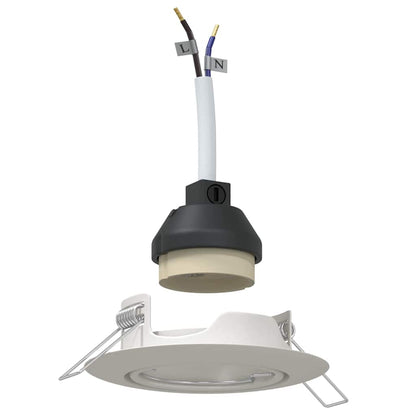 Spotlight 12 pcs Weiß 9 x 9 x 2,5 cm Metall