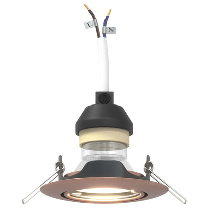 Spotlight 6 pcs Kupfer 9 x 9 x 2,5 cm Metall