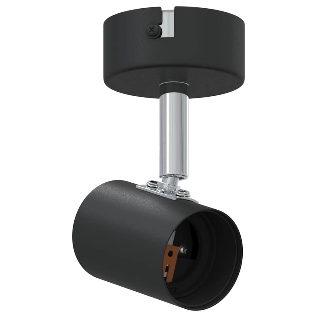 Deckenstrahler mit Strahlern Schwarz 6,5 x 6 x 11,5 cm Metall