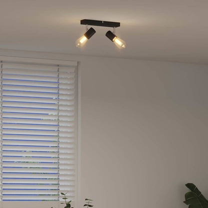 Deckenstrahler mit Strahlern Schwarz 26 x 6,5 x 11,5 cm Metall