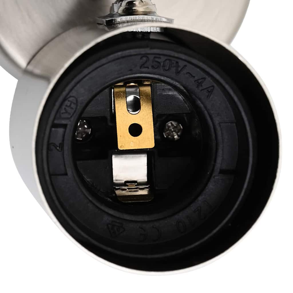 Deckenstrahler mit Strahlern Nickel 38 x 6,5 x 11,5 cm Metall