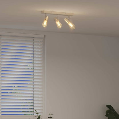 Deckenstrahler mit Strahlern Nickel 38 x 6,5 x 11,5 cm Metall