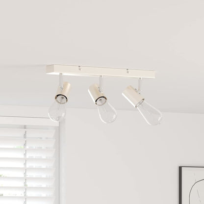 Deckenstrahler mit Strahlern Nickel 38 x 6,5 x 11,5 cm Metall