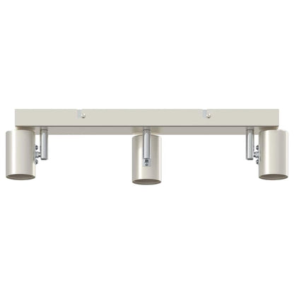 Deckenstrahler mit Strahlern Nickel 38 x 6,5 x 11,5 cm Metall