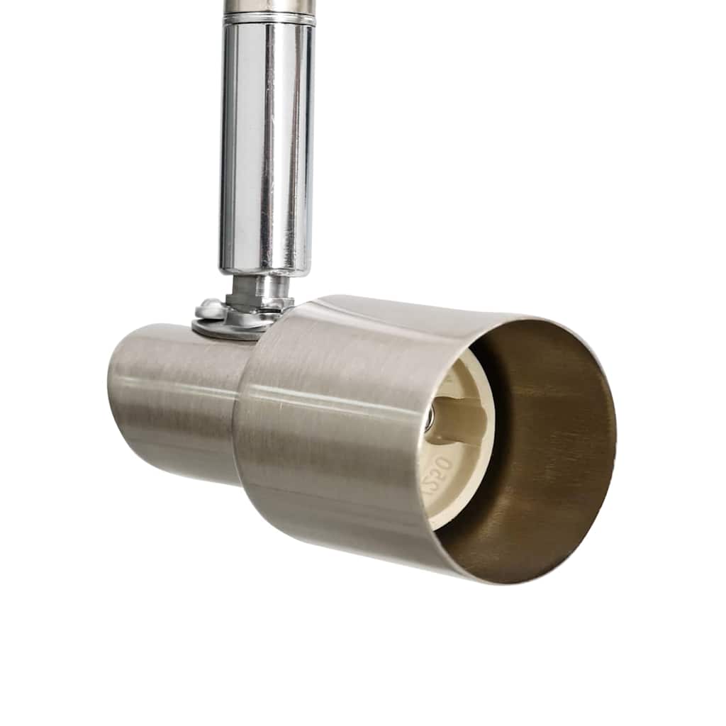 Deckenstrahler mit Strahlern Nickel 8 x 8 x 10,5 cm Stahl