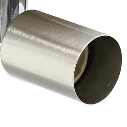 Deckenstrahler mit Strahlern Nickel 12 x 8 cm Stahl