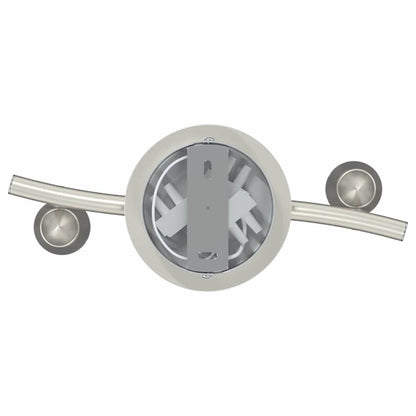 Deckenstrahler mit Strahlern Nickel 27 x 10 x 12 cm Metall