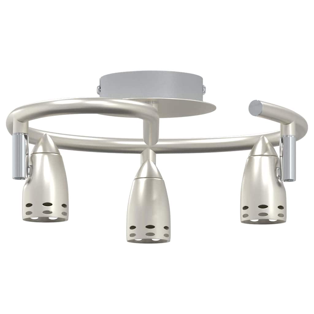 Deckenstrahler mit Strahlern Nickel 27 x 10 x 12 cm Metall