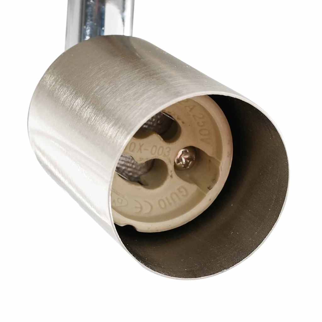 Deckenstrahler Nickel 29 x 29 x 11 cm Stahl und Glas