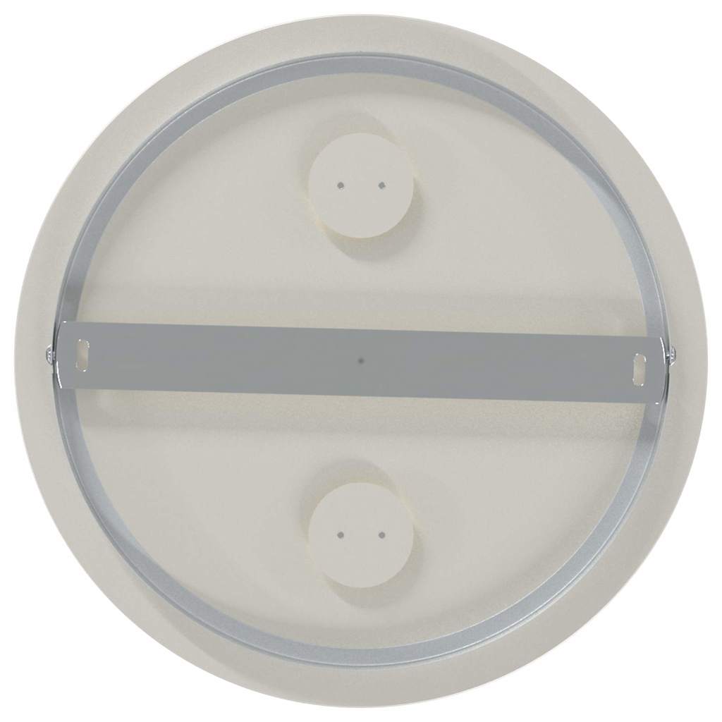 Deckenstrahler Nickel 29 x 29 x 11 cm Stahl und Glas