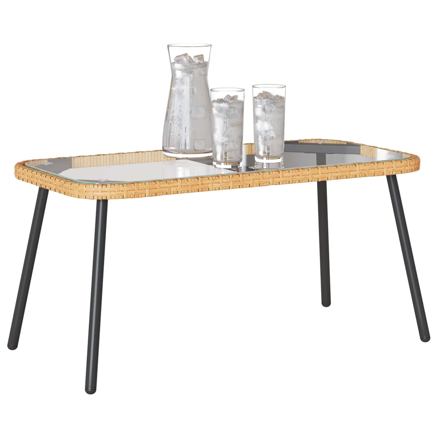 Couchtisch Braun und Schwarz 90 x 45 x 43 cm