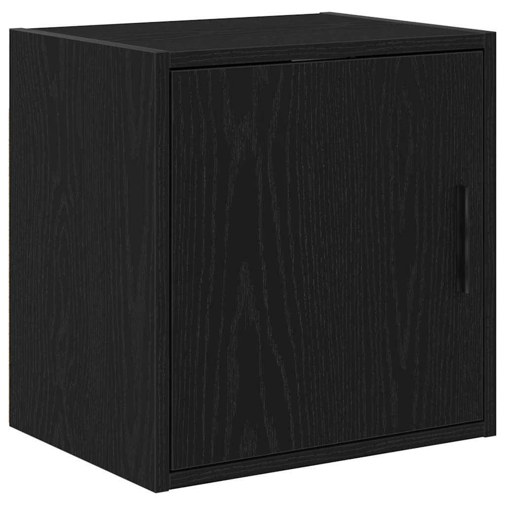 Garagenschränke 2 Stk. Schwarz Holzwerkstoff