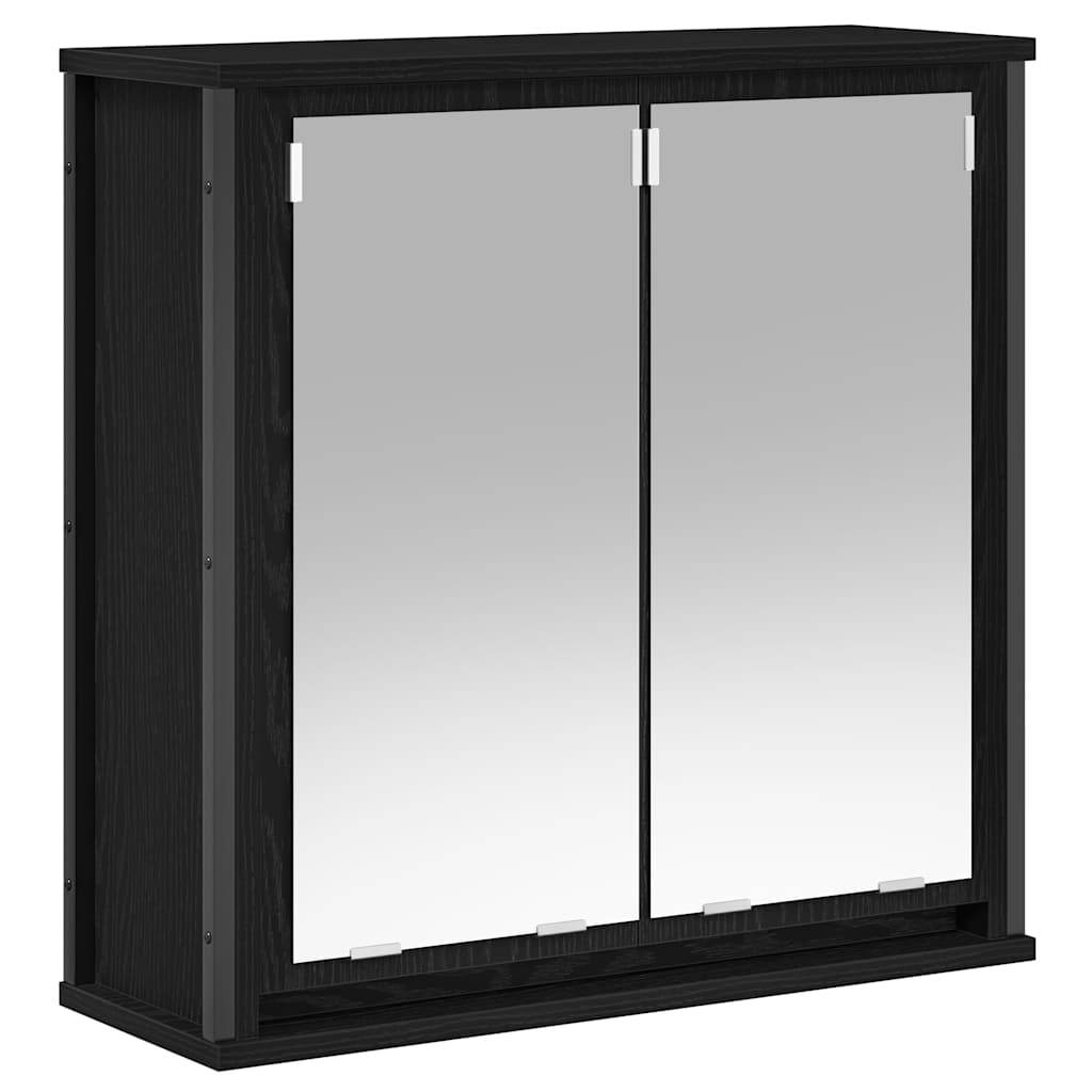 vidaXL Ensemble de meubles de salle de bain avec étagère 5 pcs Noir 76,5 x 35 x 95 cm