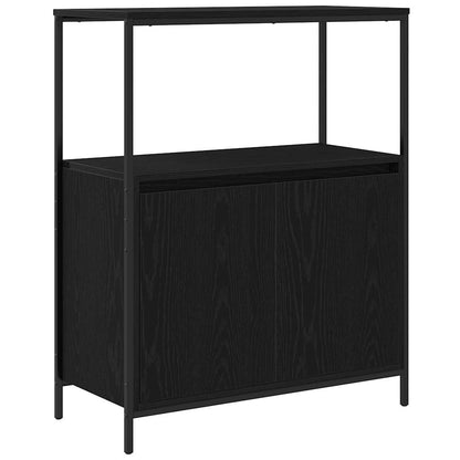 vidaXL Ensemble de meubles de salle de bain avec étagère 5 pcs Noir 76,5 x 35 x 95 cm
