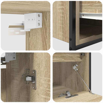 vidaXL Ensemble de meubles de salle de bain 5 pièces Beige 76,5 x 35 x 95 cm Bois d'ingénierie