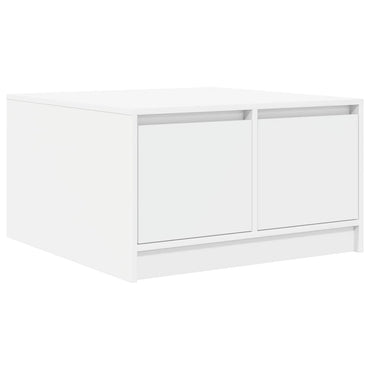 vidaXL Couchtisch mit Schubladen Weiß 70,5x70x40 cm