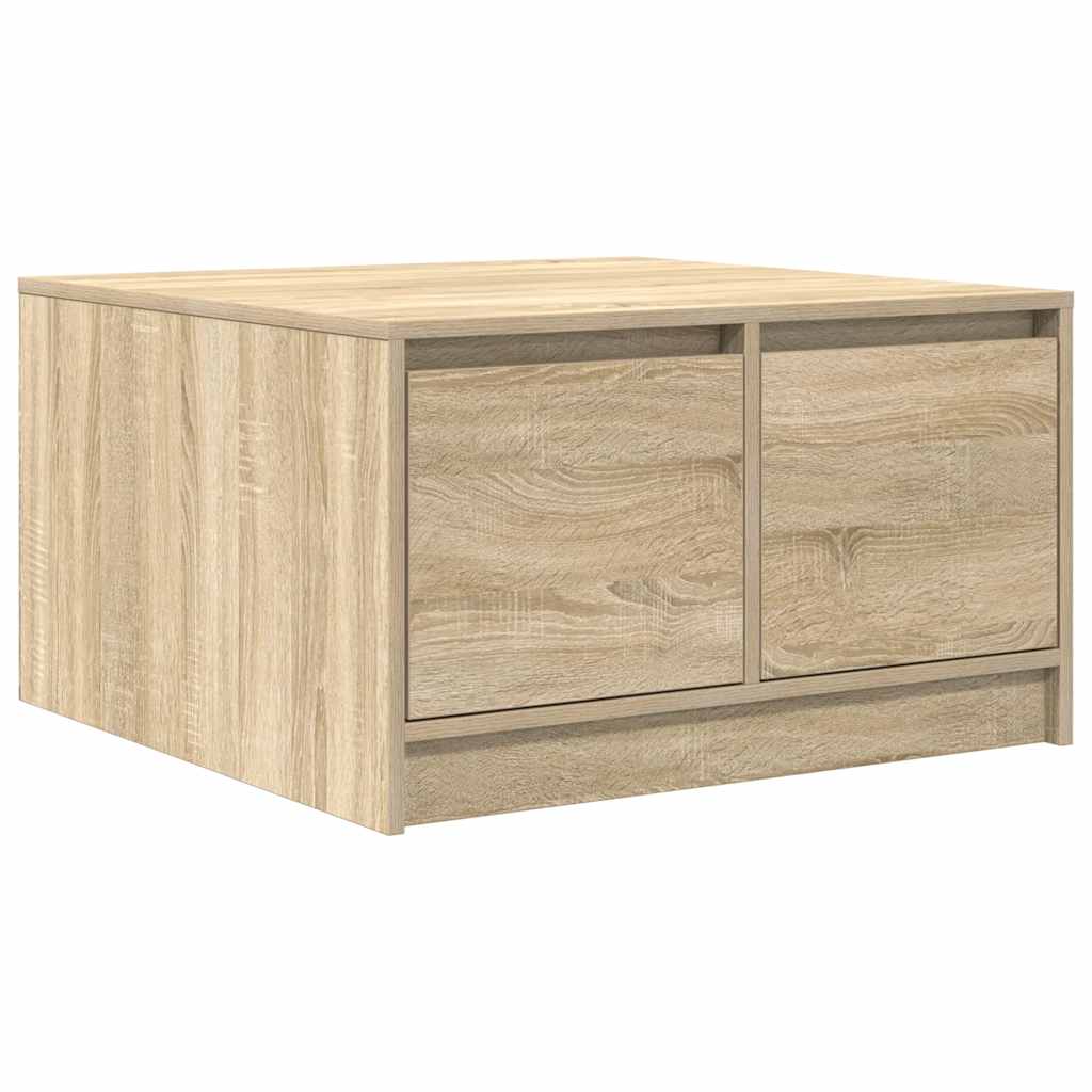 vidaXL Table basse avec tiroirs chêne sonoma 70,5x70x40 cm