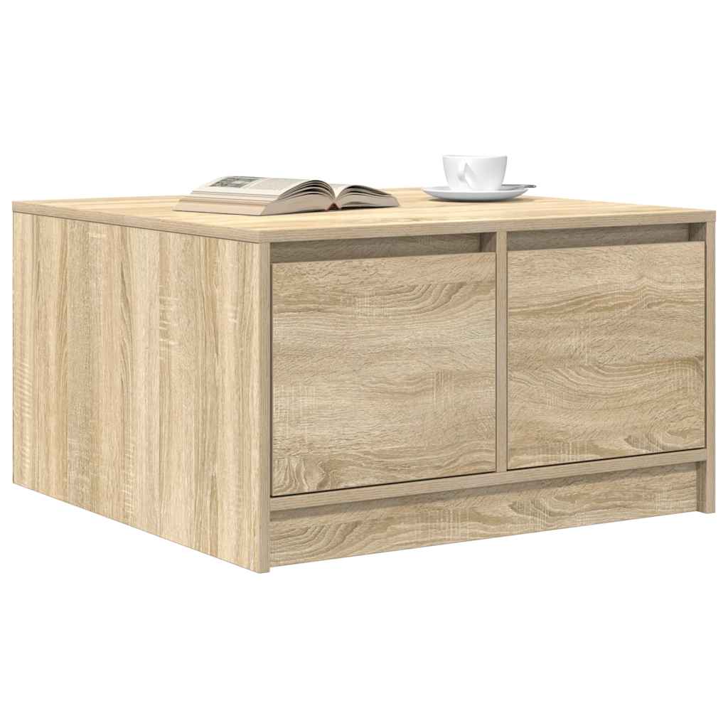 vidaXL Table basse avec tiroirs chêne sonoma 70,5x70x40 cm