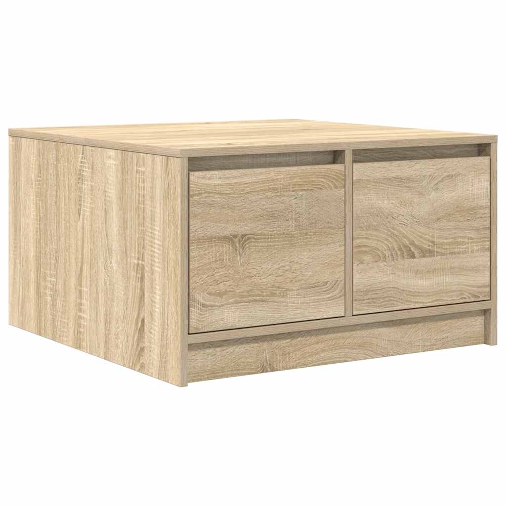 vidaXL Table basse avec tiroirs chêne sonoma 70,5x70x40 cm