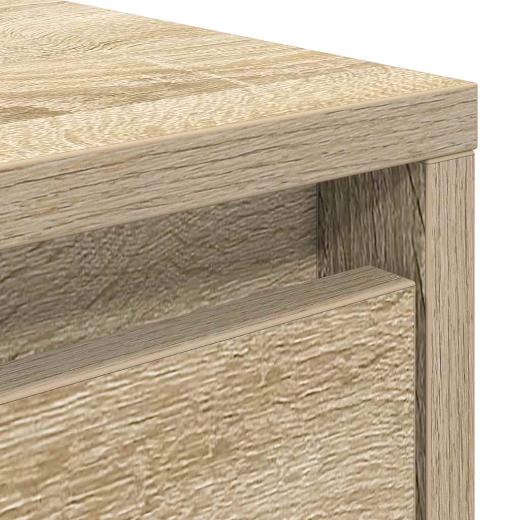 vidaXL Table basse avec tiroirs chêne sonoma 70,5x70x40 cm