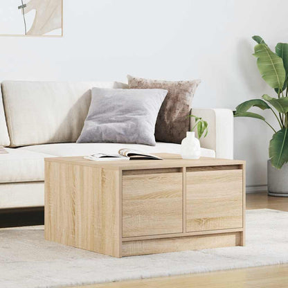 vidaXL Table basse avec tiroirs chêne sonoma 70,5x70x40 cm