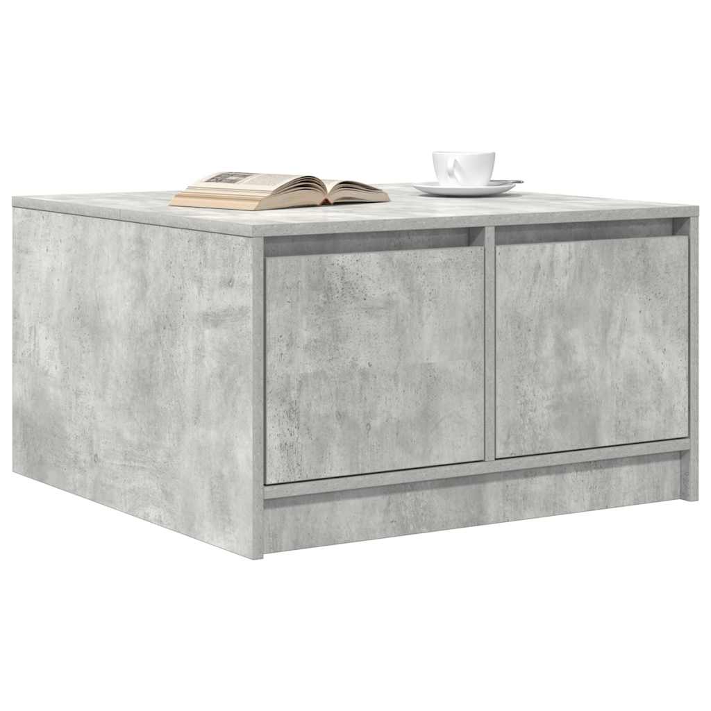 vidaXL Couchtisch mit Schubladen Betongrau 70,5x70x40 cm