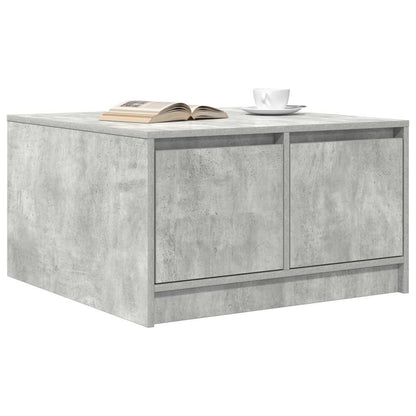 vidaXL Couchtisch mit Schubladen Betongrau 70,5x70x40 cm