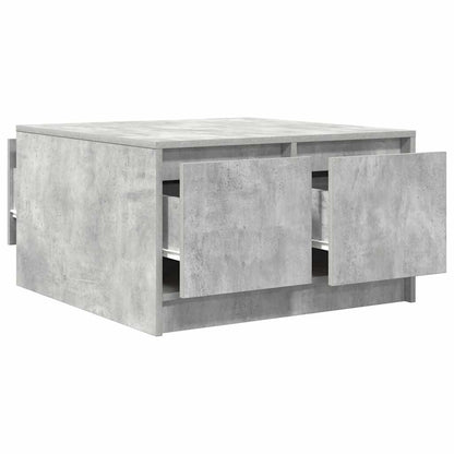 vidaXL Couchtisch mit Schubladen Betongrau 70,5x70x40 cm