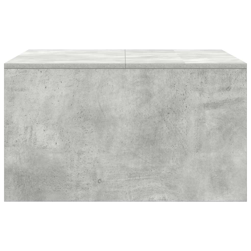 vidaXL Couchtisch mit Schubladen Betongrau 70,5x70x40 cm