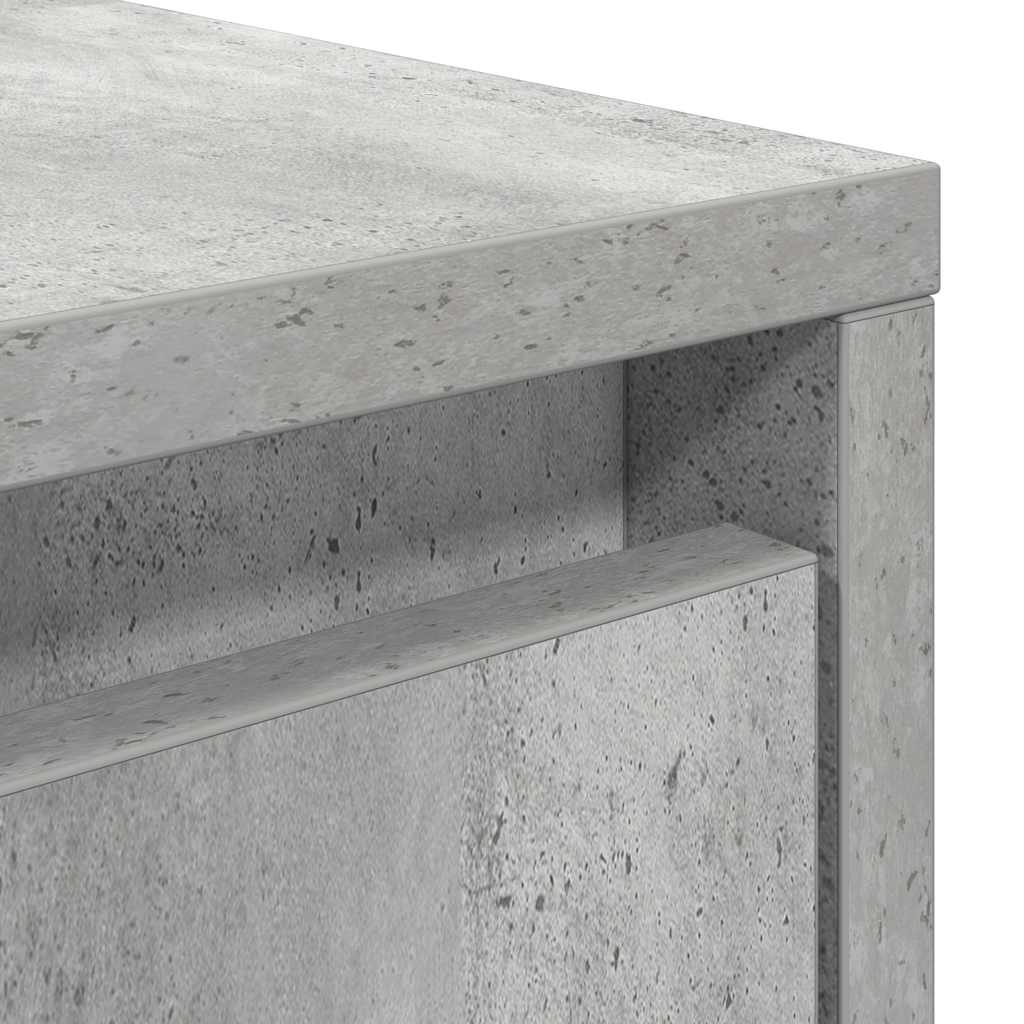 vidaXL Couchtisch mit Schubladen Betongrau 70,5x70x40 cm