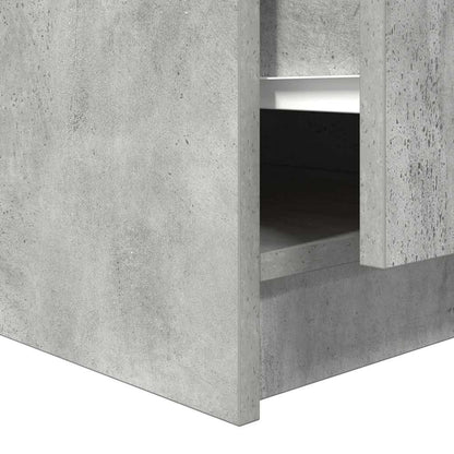 vidaXL Couchtisch mit Schubladen Betongrau 70,5x70x40 cm