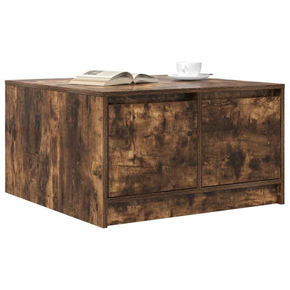 vidaXL Couchtisch mit Schubladen Räuchereiche 70,5x70x40 cm